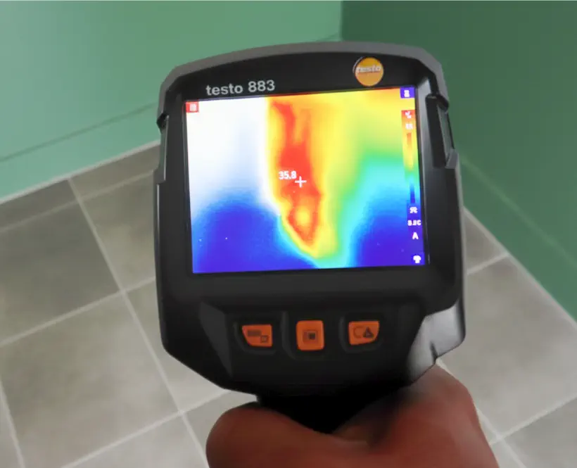 Ricerca perdite occulte a Riccione con geofono, gas tracciante e termografia infrarossi